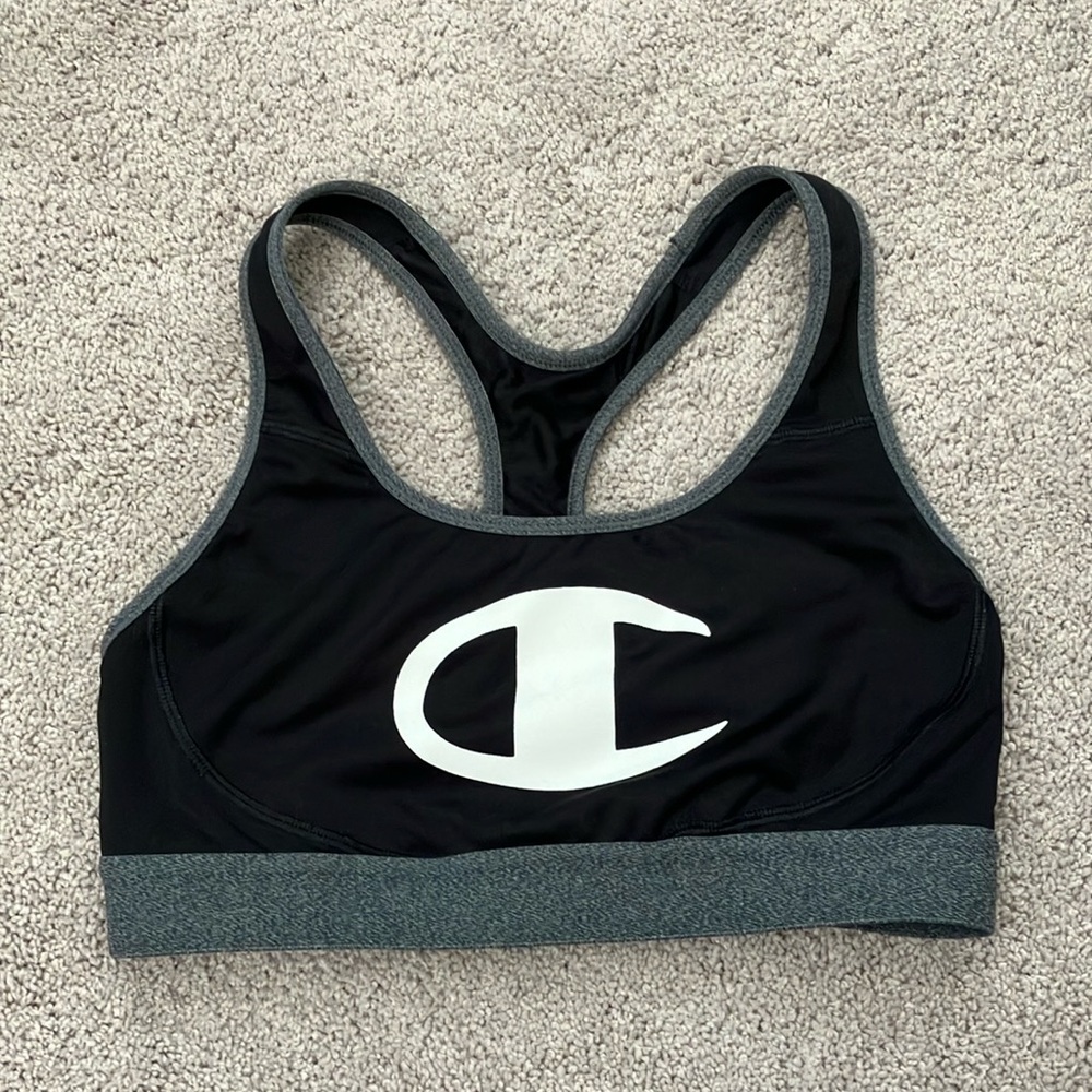 New Black Champion  Sports Bra M